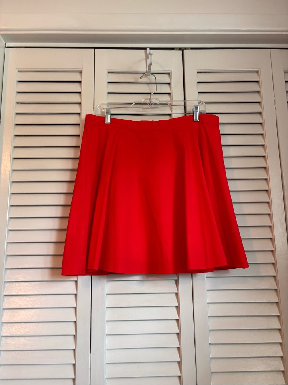 Festival Gianni Bini Cotton Bright Red Skater Circle Skirt Fully Lined
